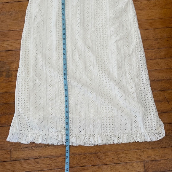 Free People Running Through My Mind Maxi Dress White Lace Sz L - Picture 6 of 8